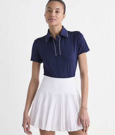 Vineyard Vines Performance Sankaty Polo (Nautical Navy) (Size: L)