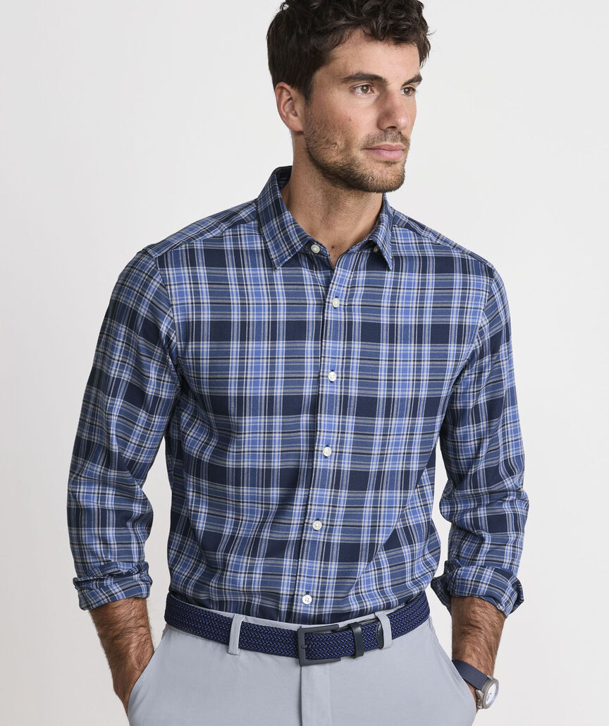 Performance Brushed Tech Twill Sherburne Plaid Shirt