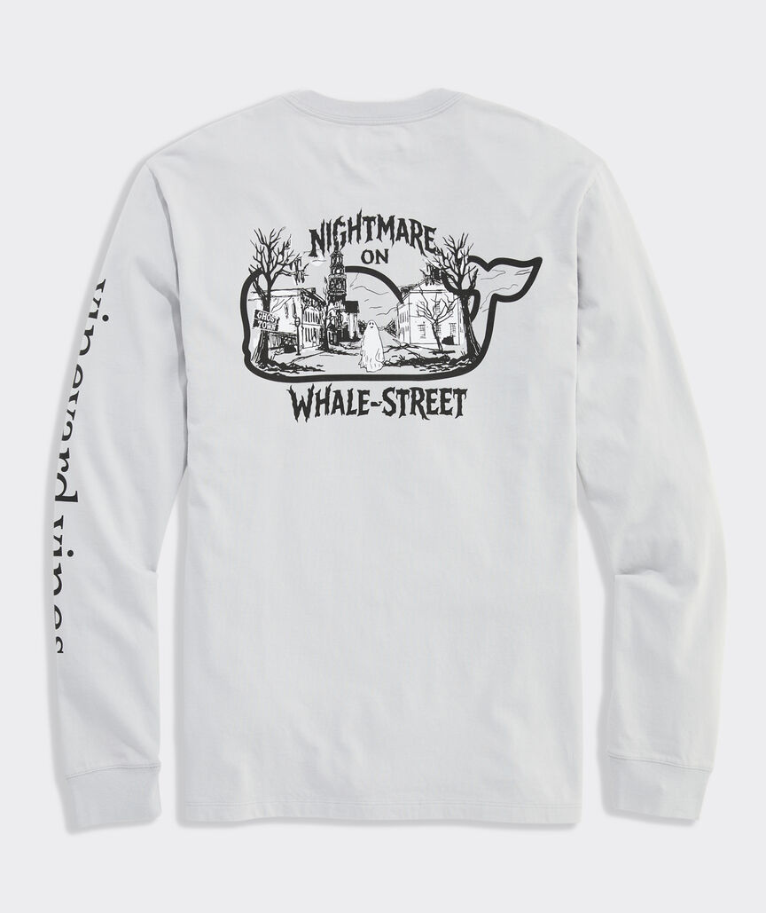 Nightmare On Whale Street Long-Sleeve Pocket Tee