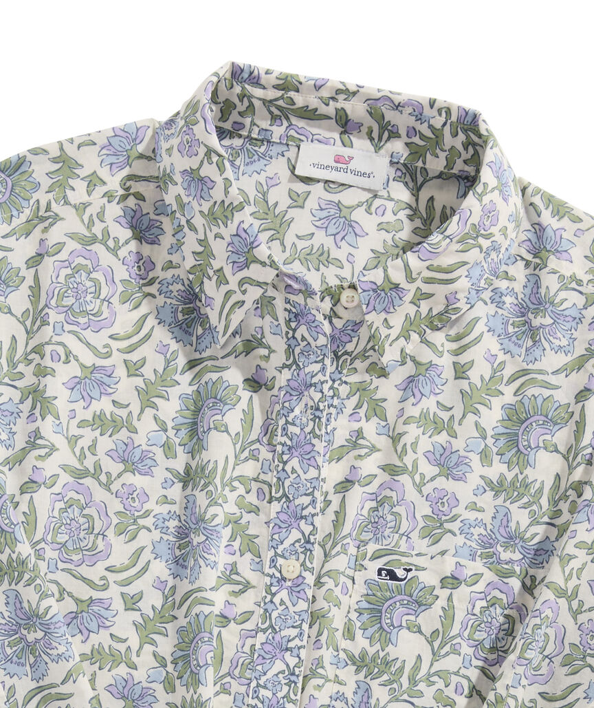 OUTLET Women's Printed Weekend Button-Down