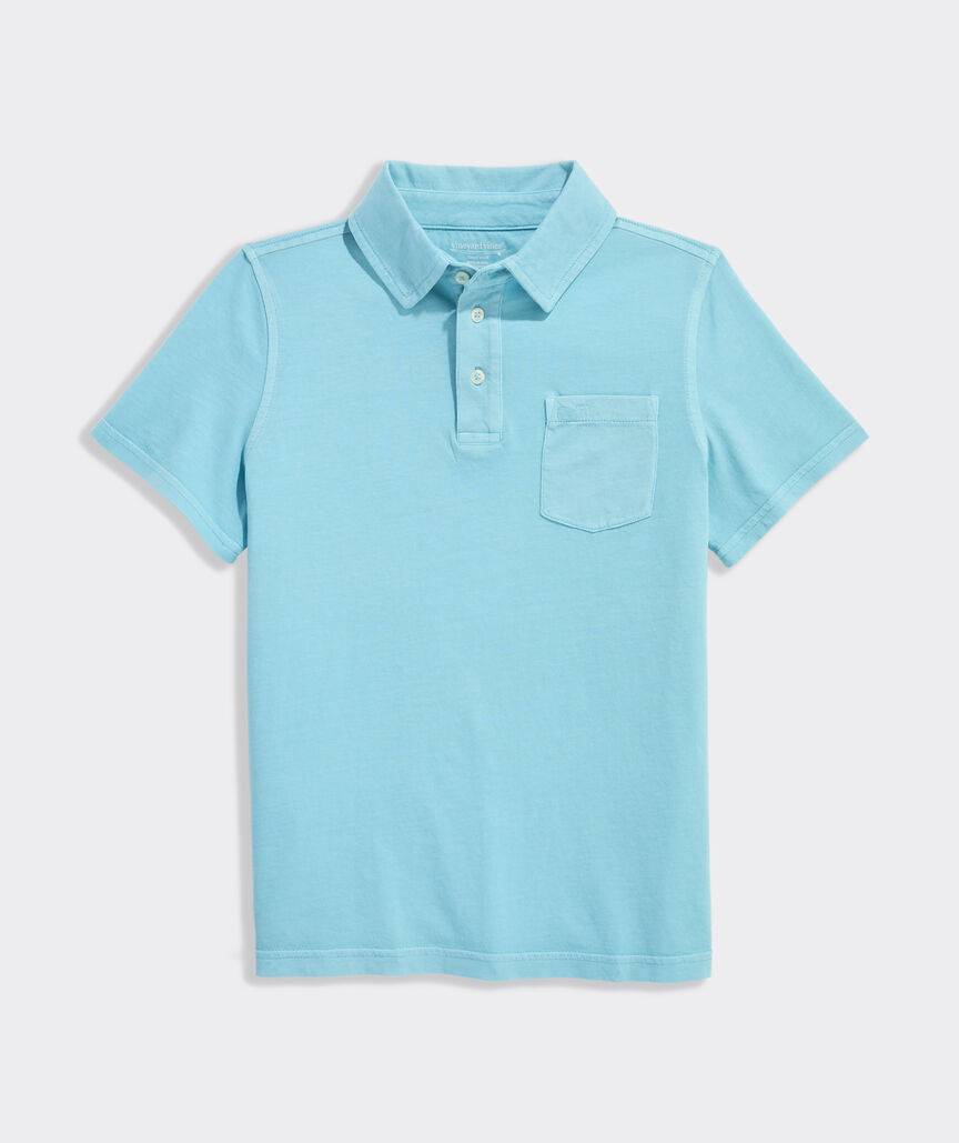 Boys' Garment-Dyed Surf Polo