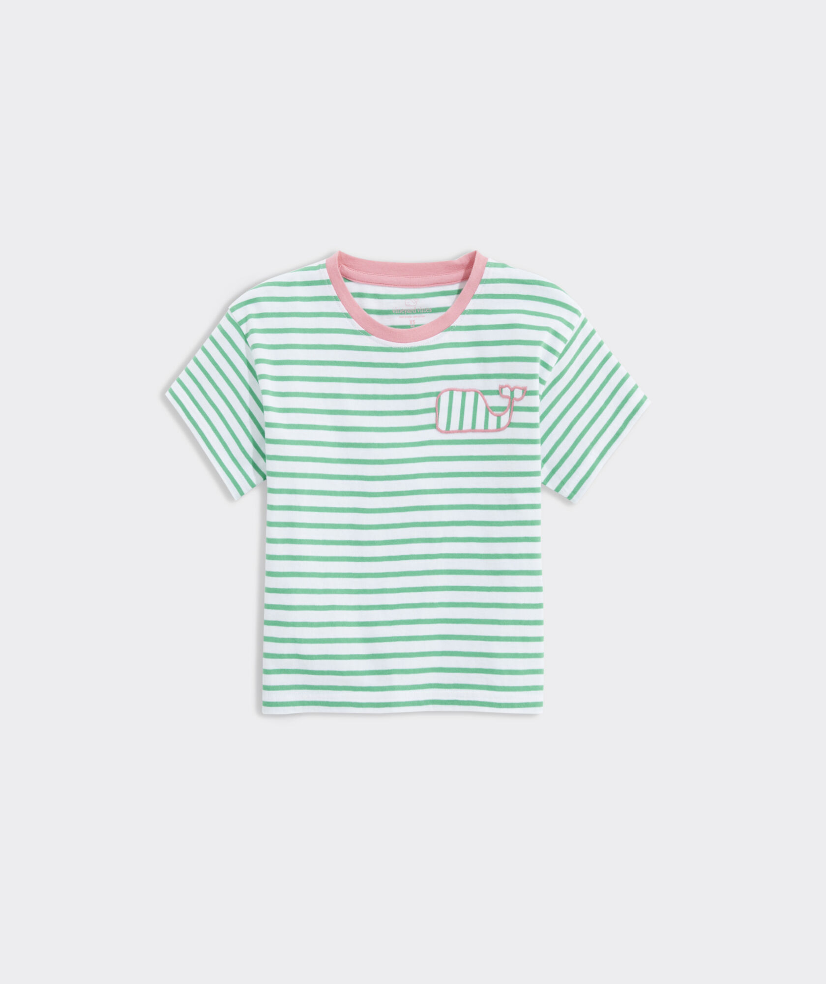 Girls' Boxy Whale Patch Tee