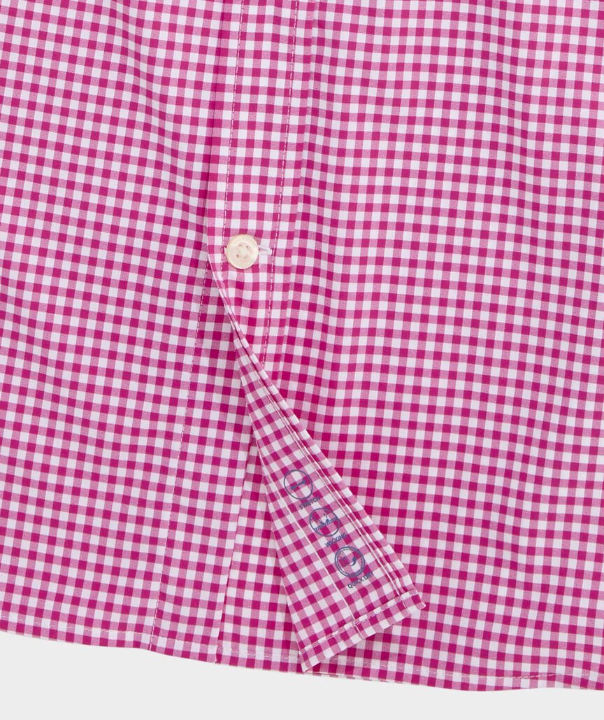 Performance Coral Reef Gingham Featherweight Shirt