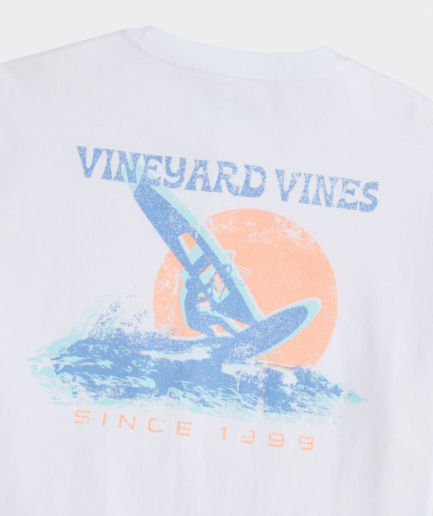 Windsurfer Poster Short-Sleeve Pocket Tee
