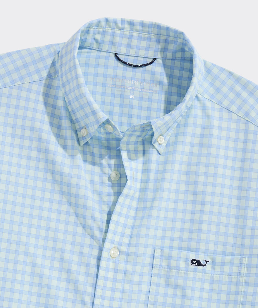 Performance Lemon Shark Gingham Featherweight Shirt