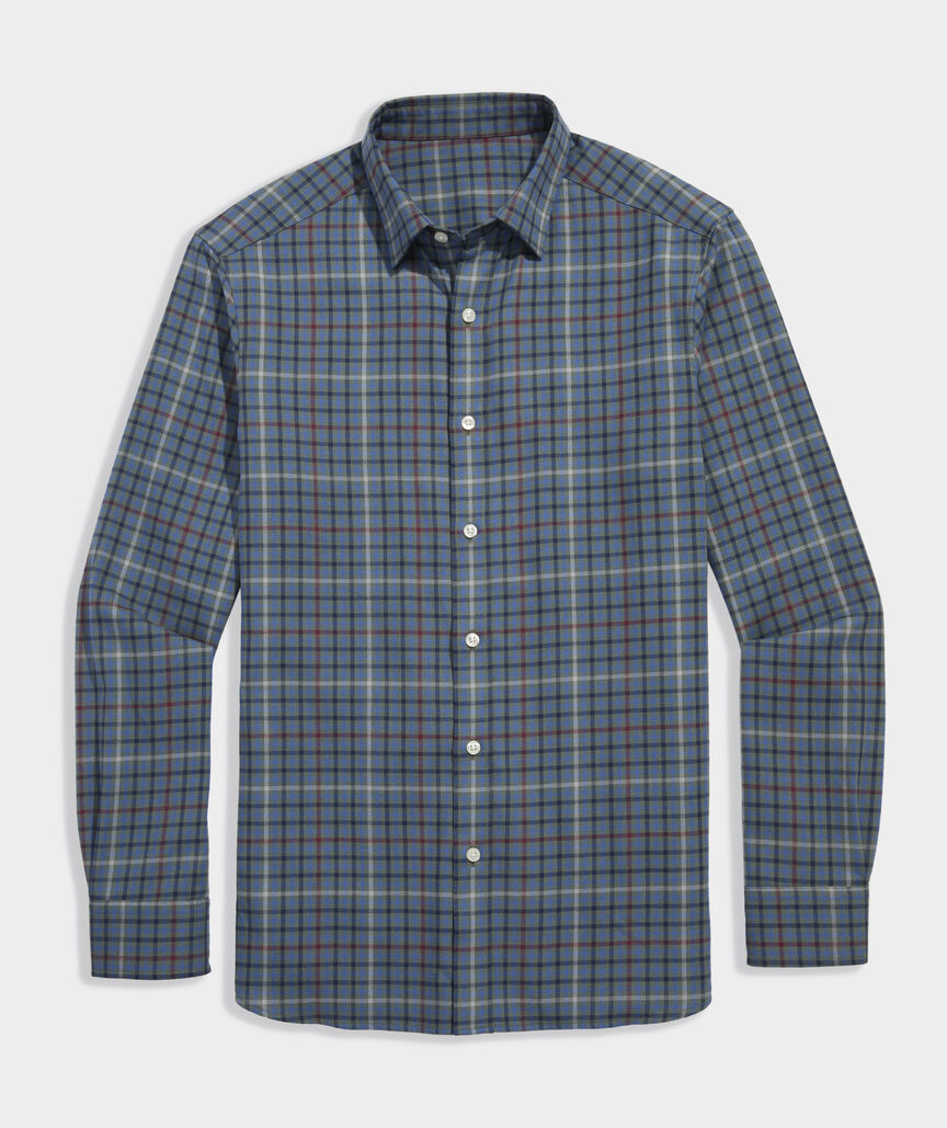 Performance Brushed Tech Twill Madaket Tattersall Shirt