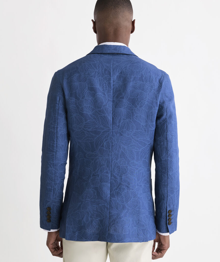 Kentucky Derby Floral Lines Linen Greenwich Sport Coat