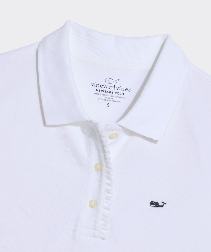 Heritage Sleeveless Ruffle Trim Polo