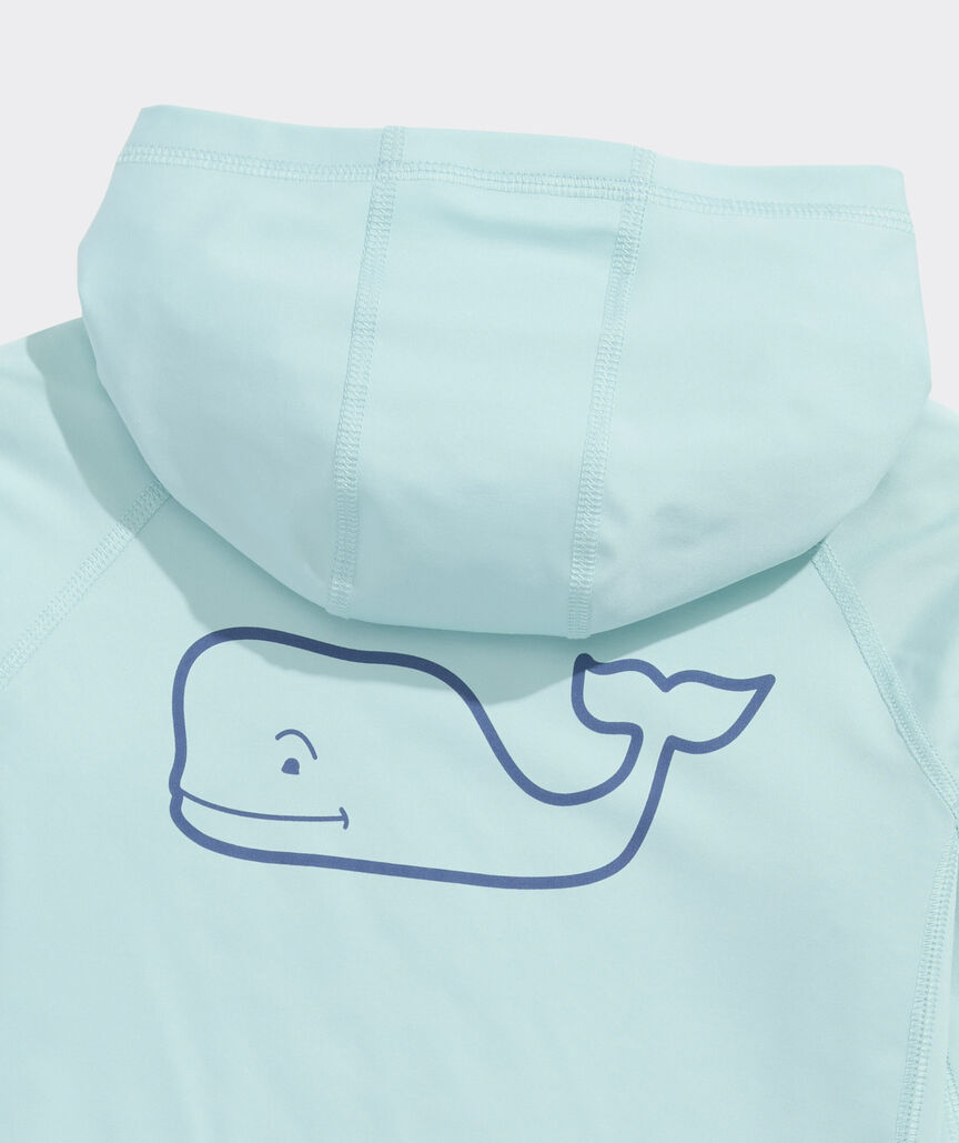 Boys' Performance Whale Outline Harbor Sun Hoodie Tee