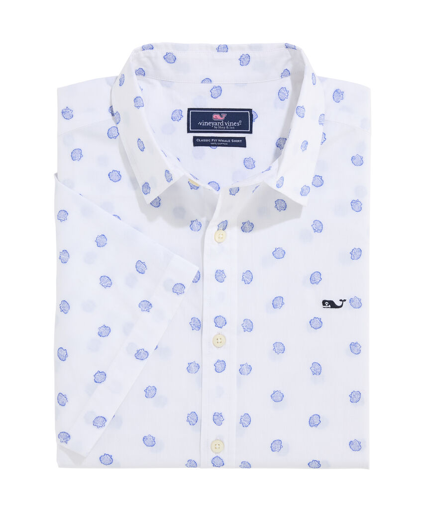 OUTLET Poplin Short-Sleeve Mini Shell Shirt