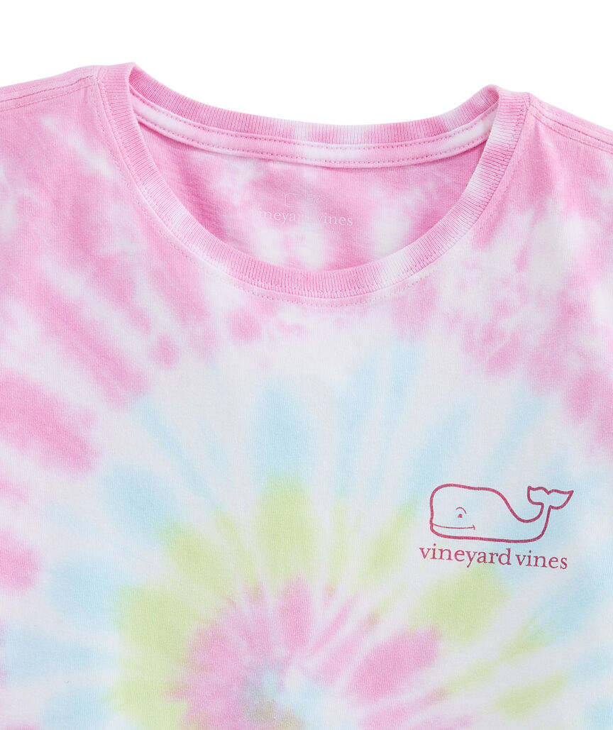 Girls' Whale Swirl Tie-Dye Short-Sleeve Tee