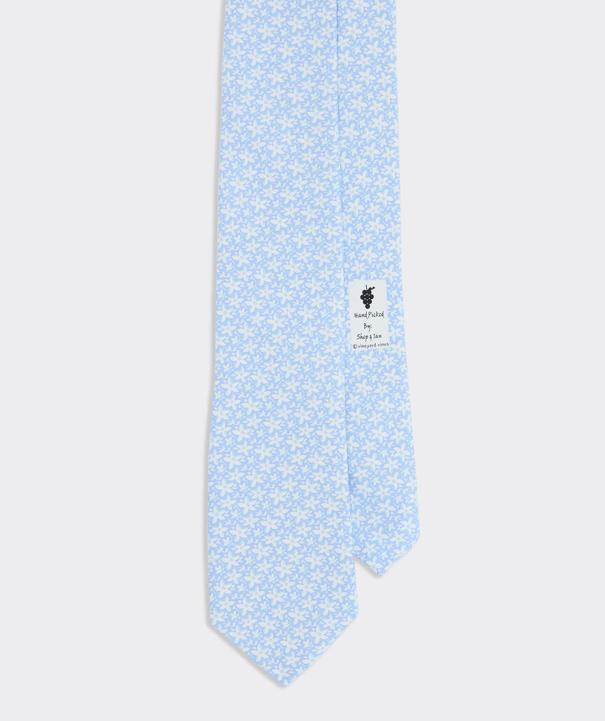 Orange Blossom Floral Silk Tie