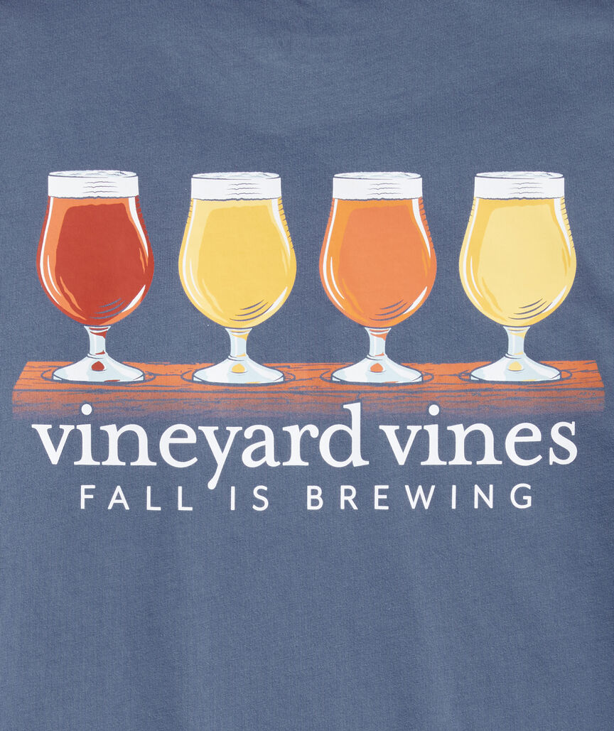 Fall Is Brewing Long-Sleeve Pocket Tee