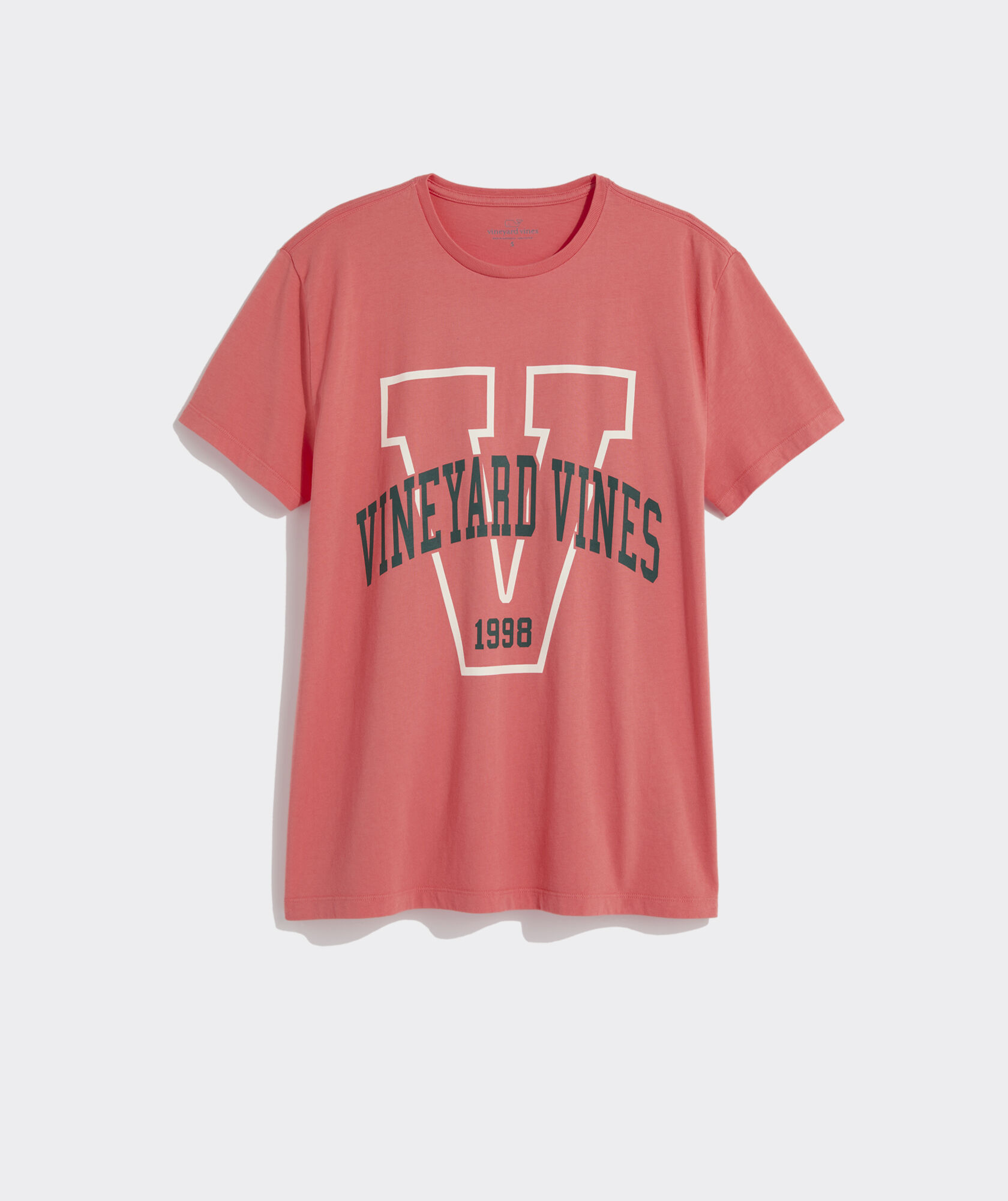 T-shirt Graphique Vineyard Vines Fille – Moyen – Blanc – Drapeau Baleine – Coton