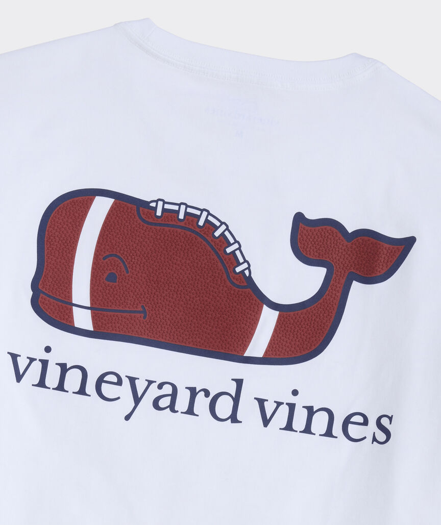 Football Whale Long-Sleeve Pocket Tee