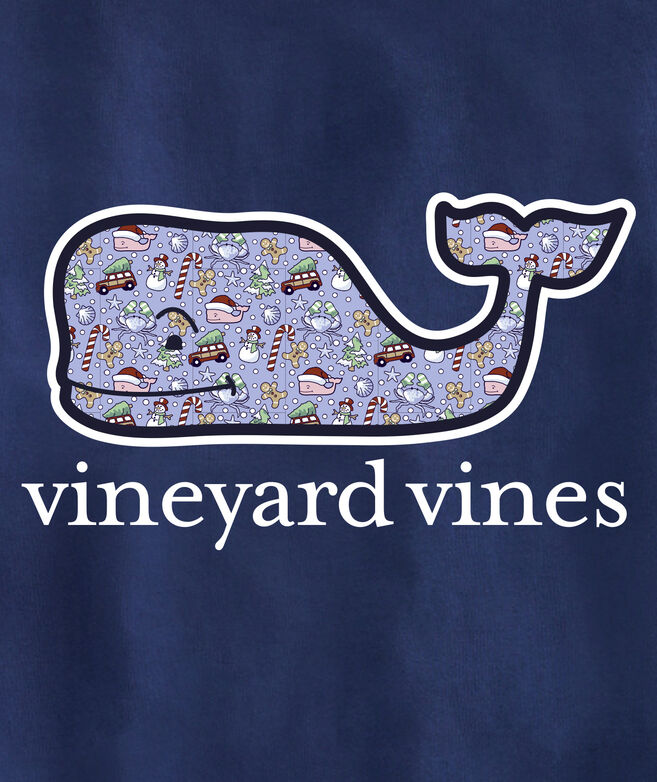 Shop Short-Sleeve Holiday Print Whale Pocket Tee at vineyard vines