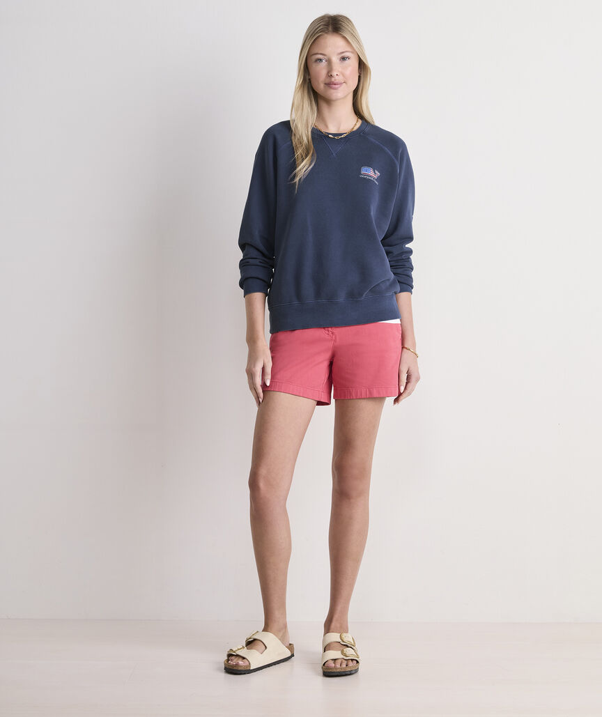 Americana Whale Surf Terry Sweatshirt