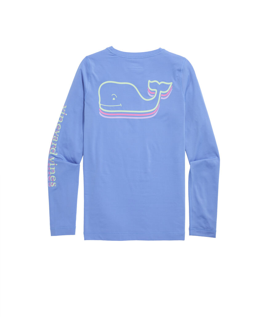 OUTLET Stacked Whales Long-Sleeve Rashguard