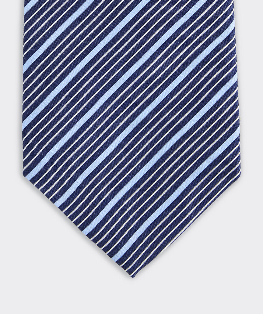 Thin Stripe Silk Tie