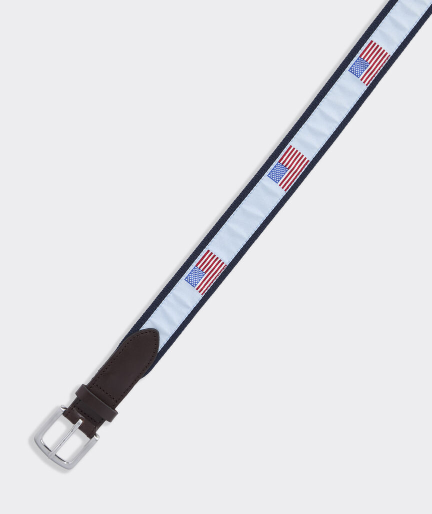 American Flags Canvas Club Belt