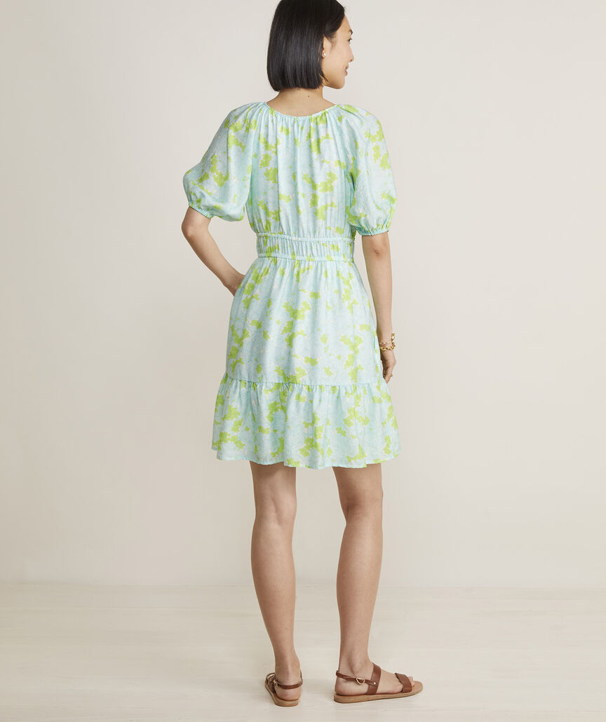 Marina Puff-Sleeve Mini Dress