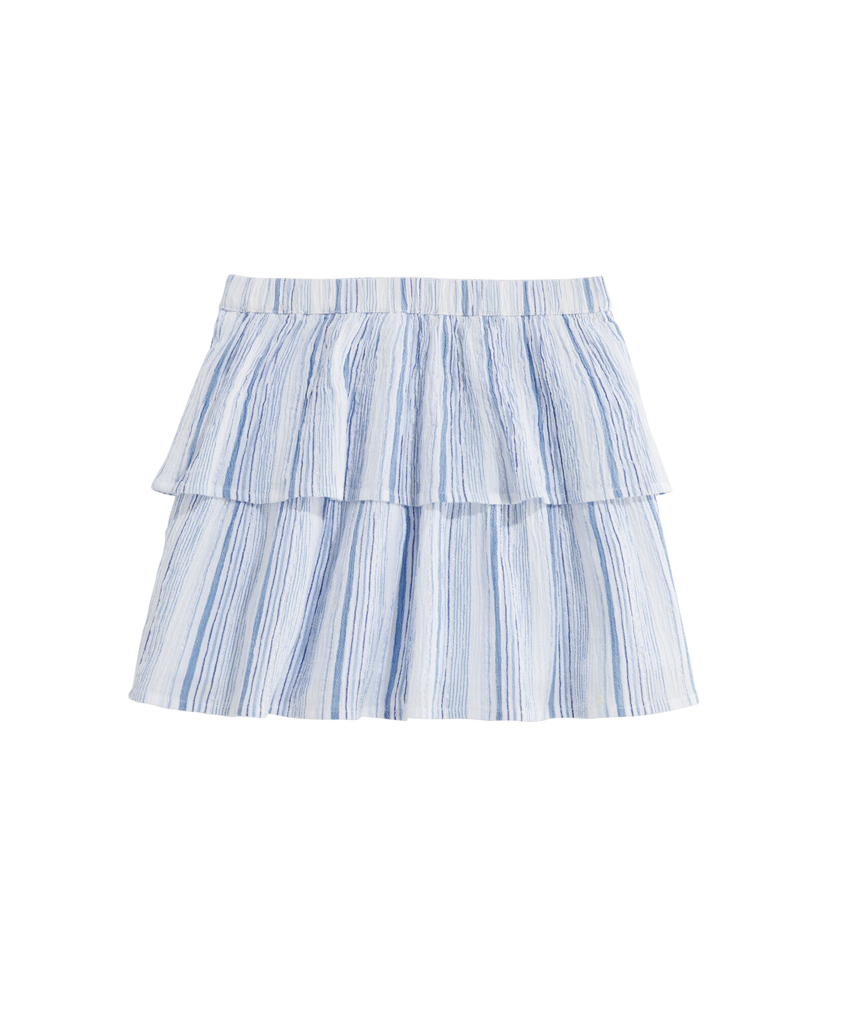 OUTLET Girls' Shine Stripe Tiered Skirt
