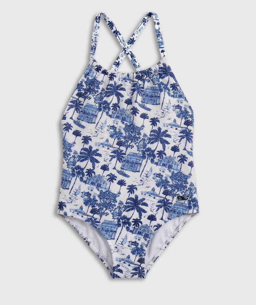 OUTLET Girls' Gasparilla Scene One-Piece