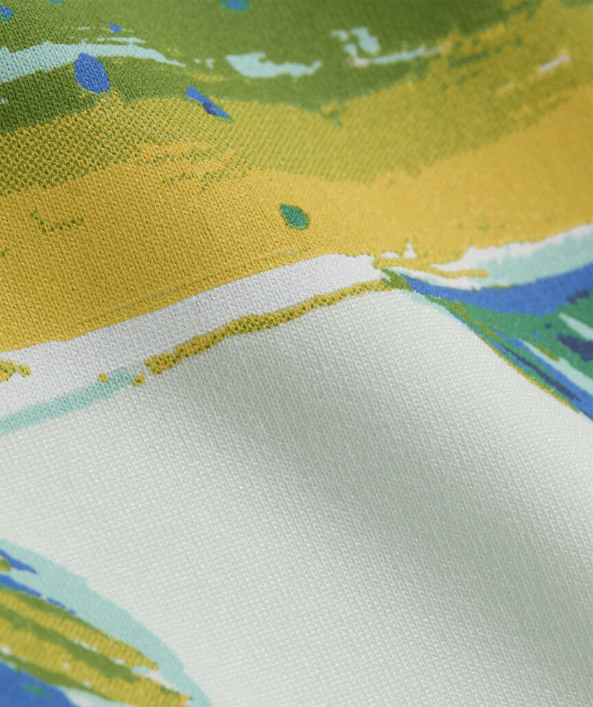 Performance Painted Mahi Fish Long-Sleeve Harbor Tee