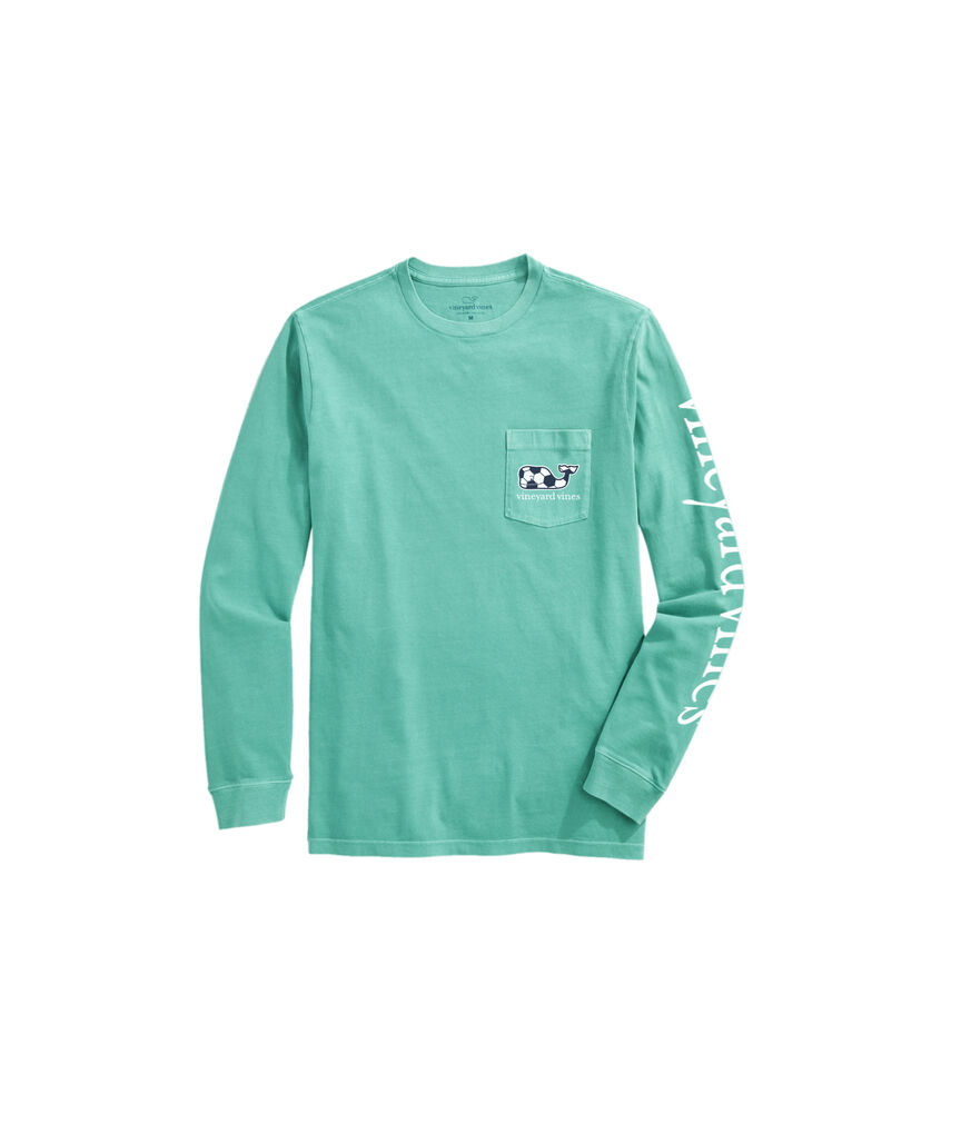 OUTLET Soccer Whale Long-Sleeve Pocket Tee