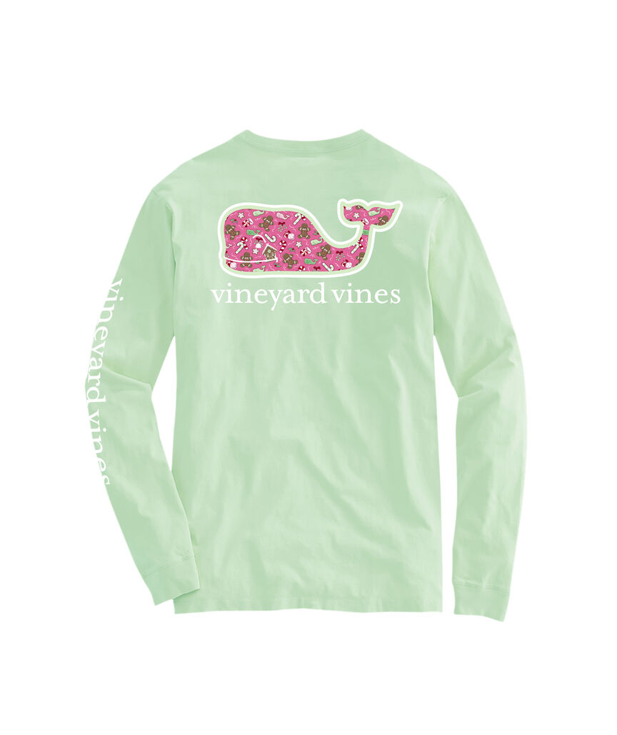 OUTLET Women's Gingerbread Whale Long-Sleeve Pocket Tee