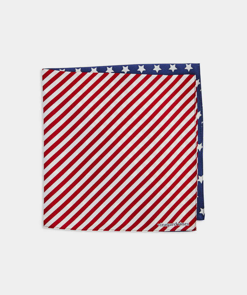 Stars & Stripes Silk Pocket Square