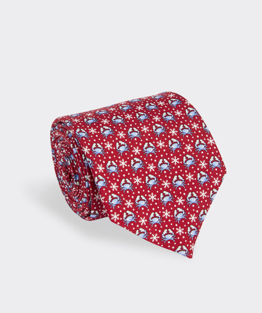 Snow Crab Printed Tie