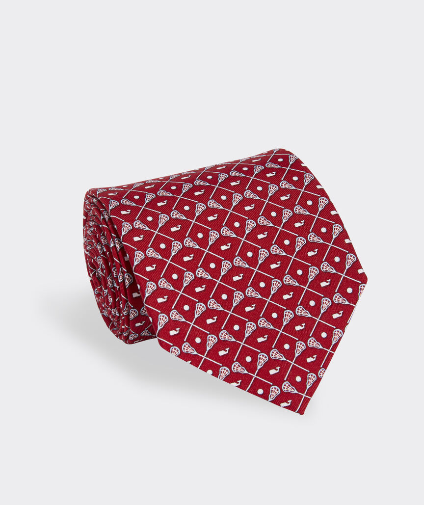 Shop Lacrosse Sticks Silk Tie at vineyard vines