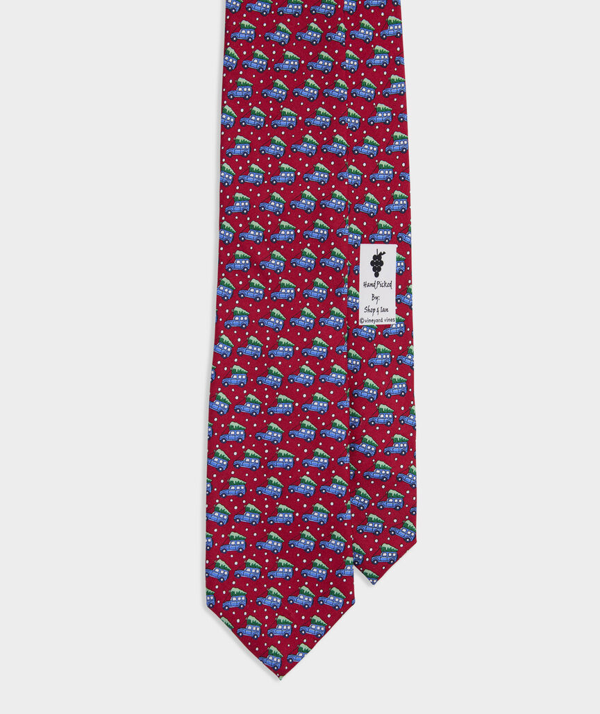 Truck & Tree Silk Tie