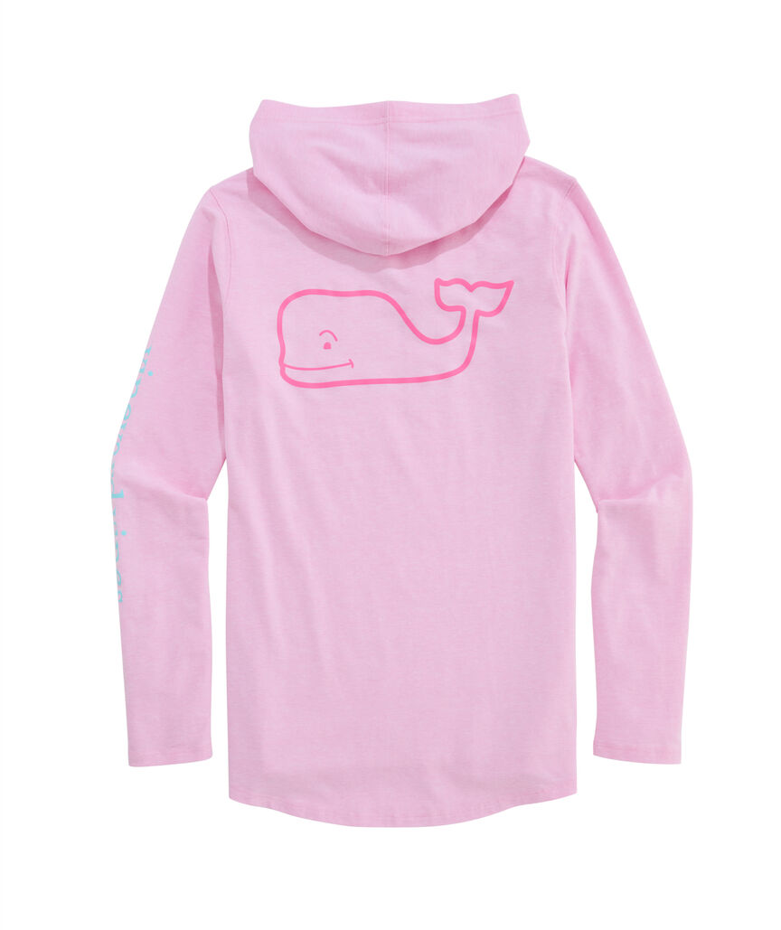 OUTLET Women's Edgartown Tri-Color Vintage Whale Long-Sleeve Hoodie Tee