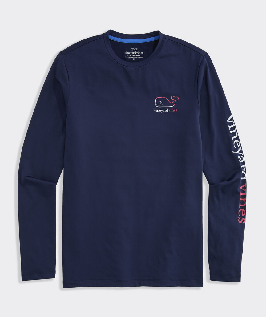 Performance Burgee Whale Long-Sleevee Harbor Tee