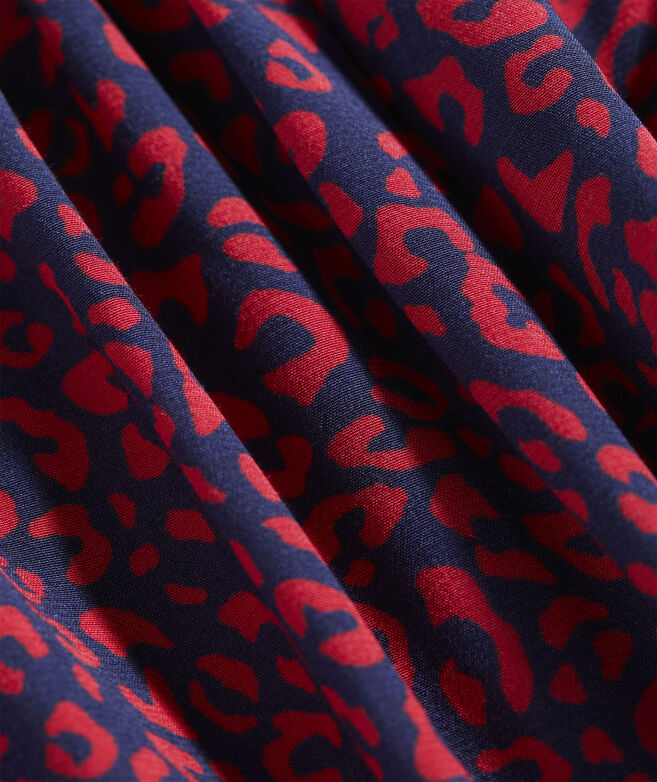 Leopard Print Pull-On Skirt