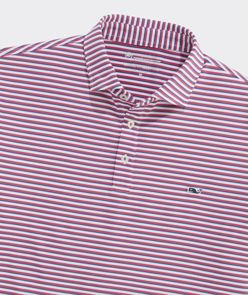 Performance Pique Striped Sankaty Polo