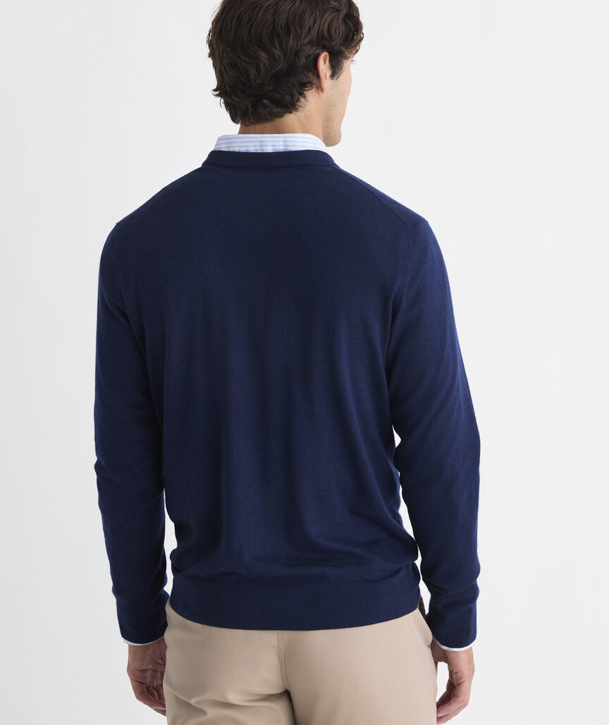 Cashmere Silk V-Neck Sweater