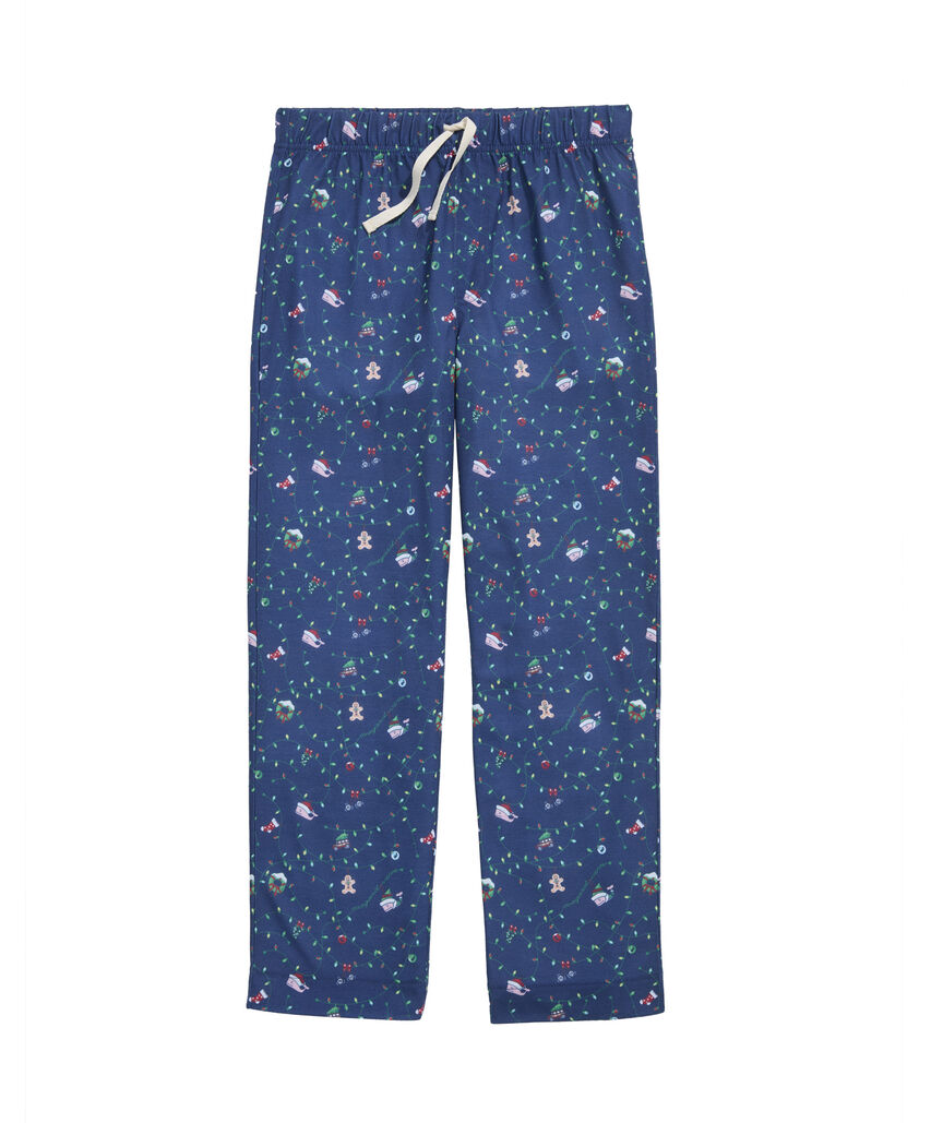 OUTLET Kids' Holiday Whales & Lights Lounge Pants