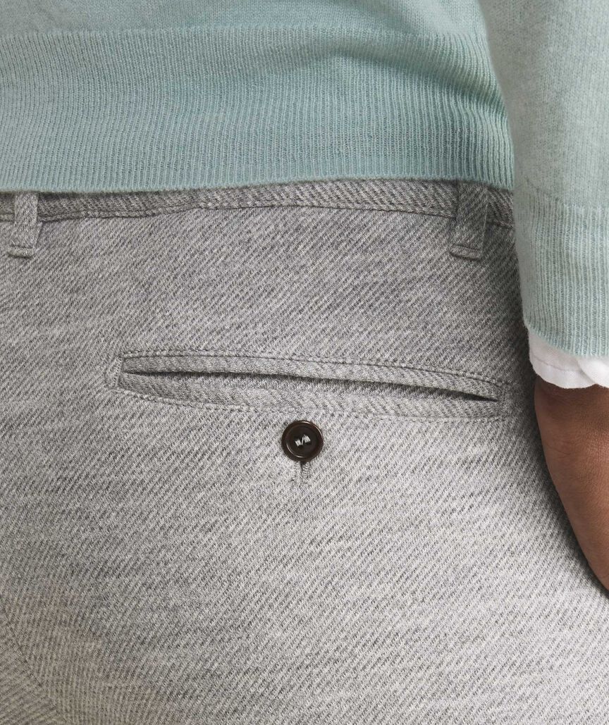 Pleated Knit Pull-On Pants