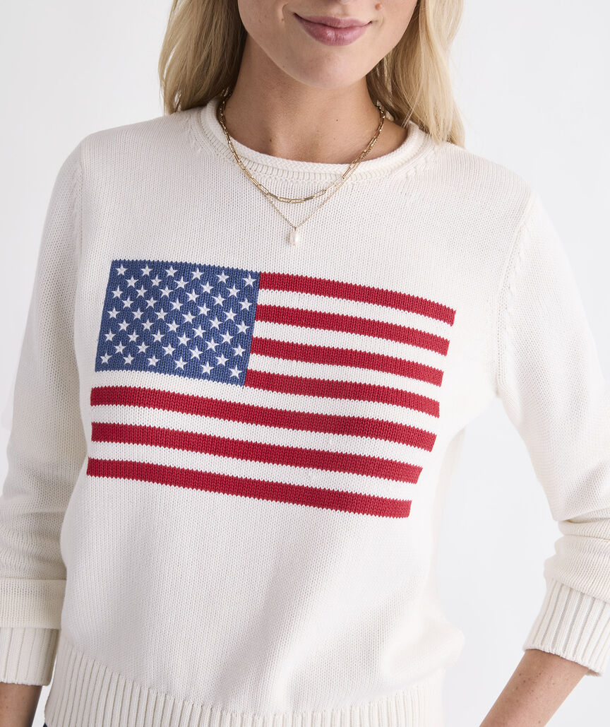 Katie Cotton Americana Rollneck Sweater