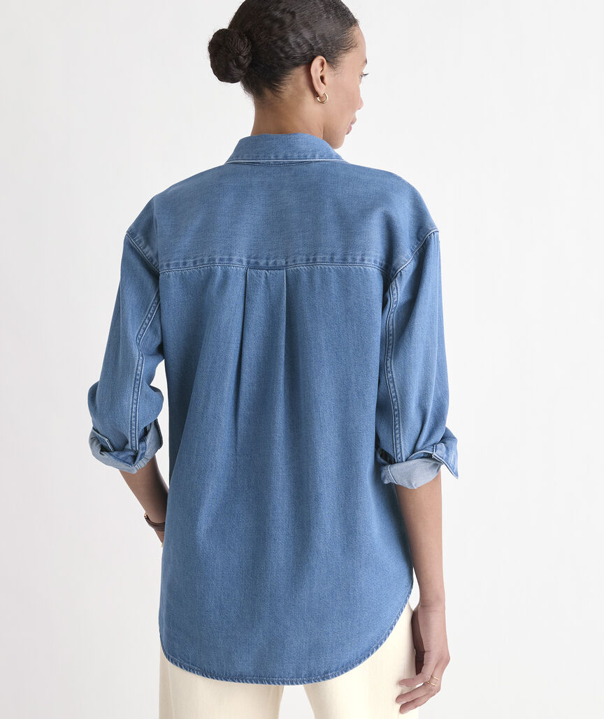 Birdie Denim Button-Down