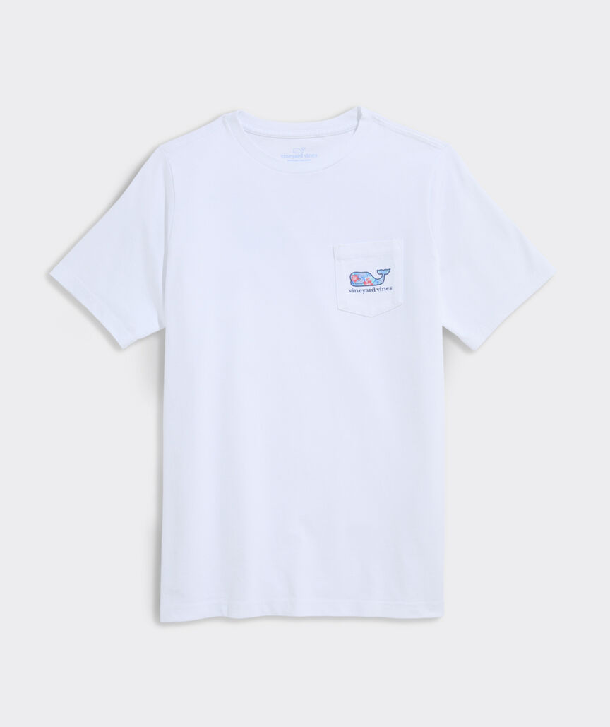 Boys’ Vintage Chappy Floral Whale Short-Sleeve Pocket Tee