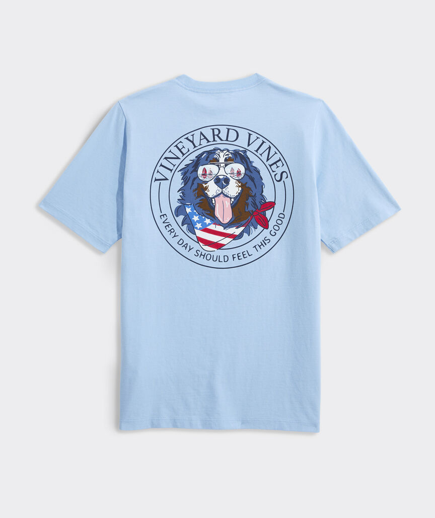 Boys' USA Mountain Dog Short-Sleeve Pocket Tee