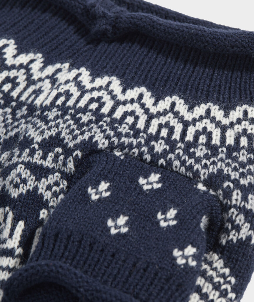 Chunky Snowflake Pet Sweater