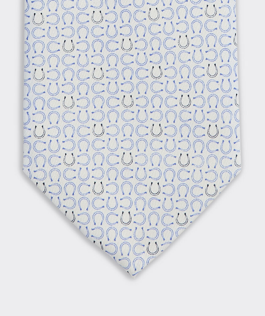 Kentucky Derby Micro Horseshoes Silk Tie