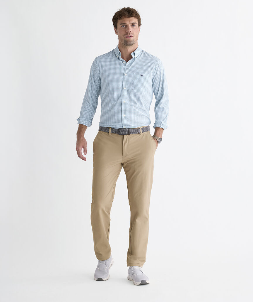 Performance Coral Reef Gingham Featherweight Shirt