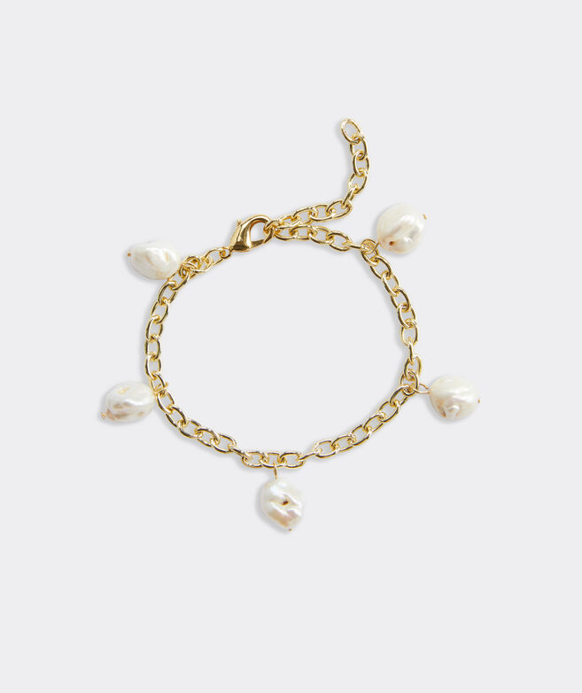 Mixed Pearl Charm Bracelet