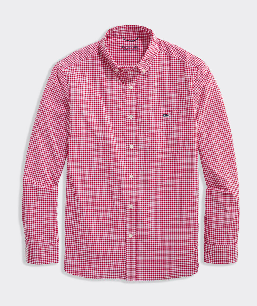 Performance Coral Reef Gingham Featherweight Shirt